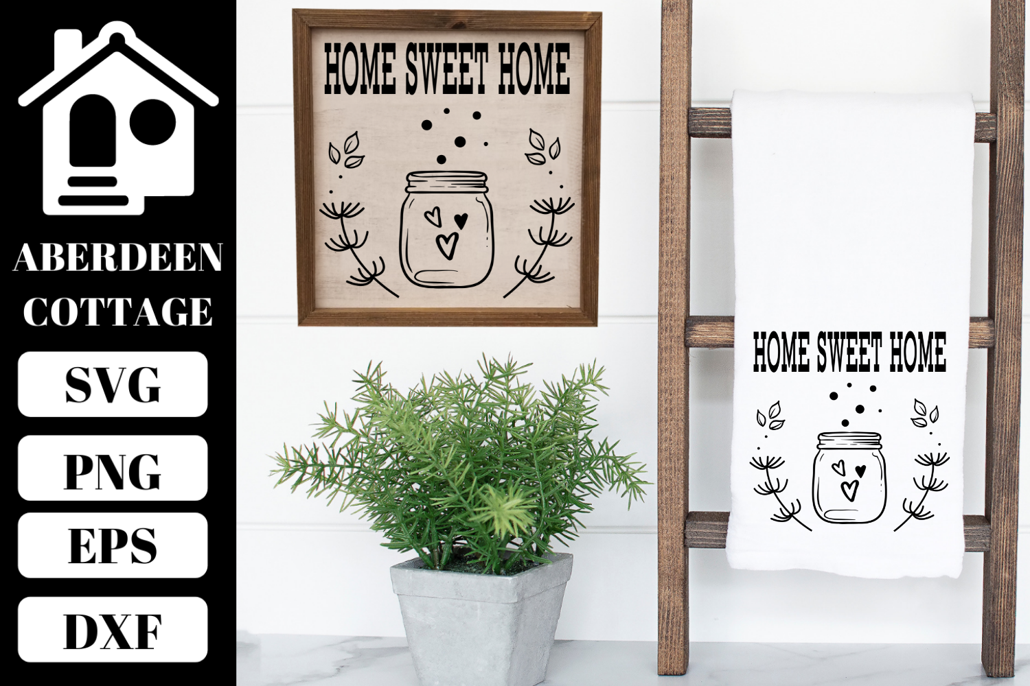 Download Home Sweet Home Mason Jars SVG