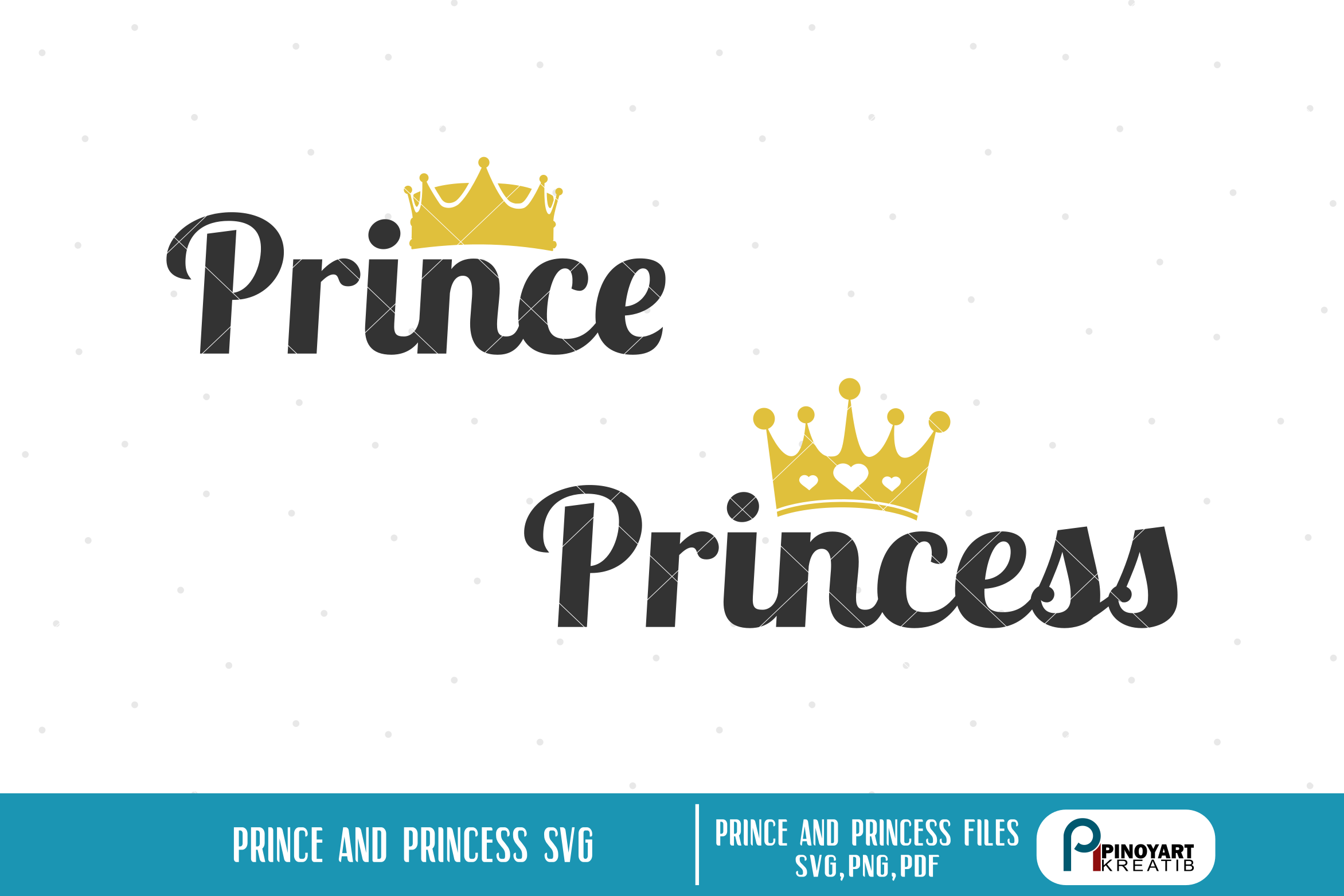 princess svg, princess svg file, prince svg, prince svg file