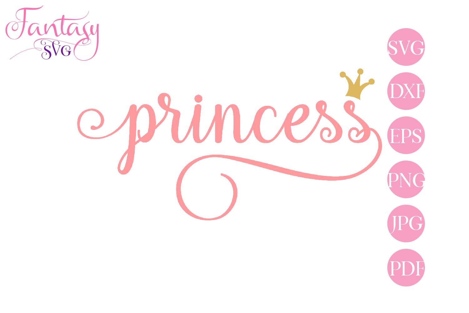 Download Princess svg cut file for silhouette and cricut