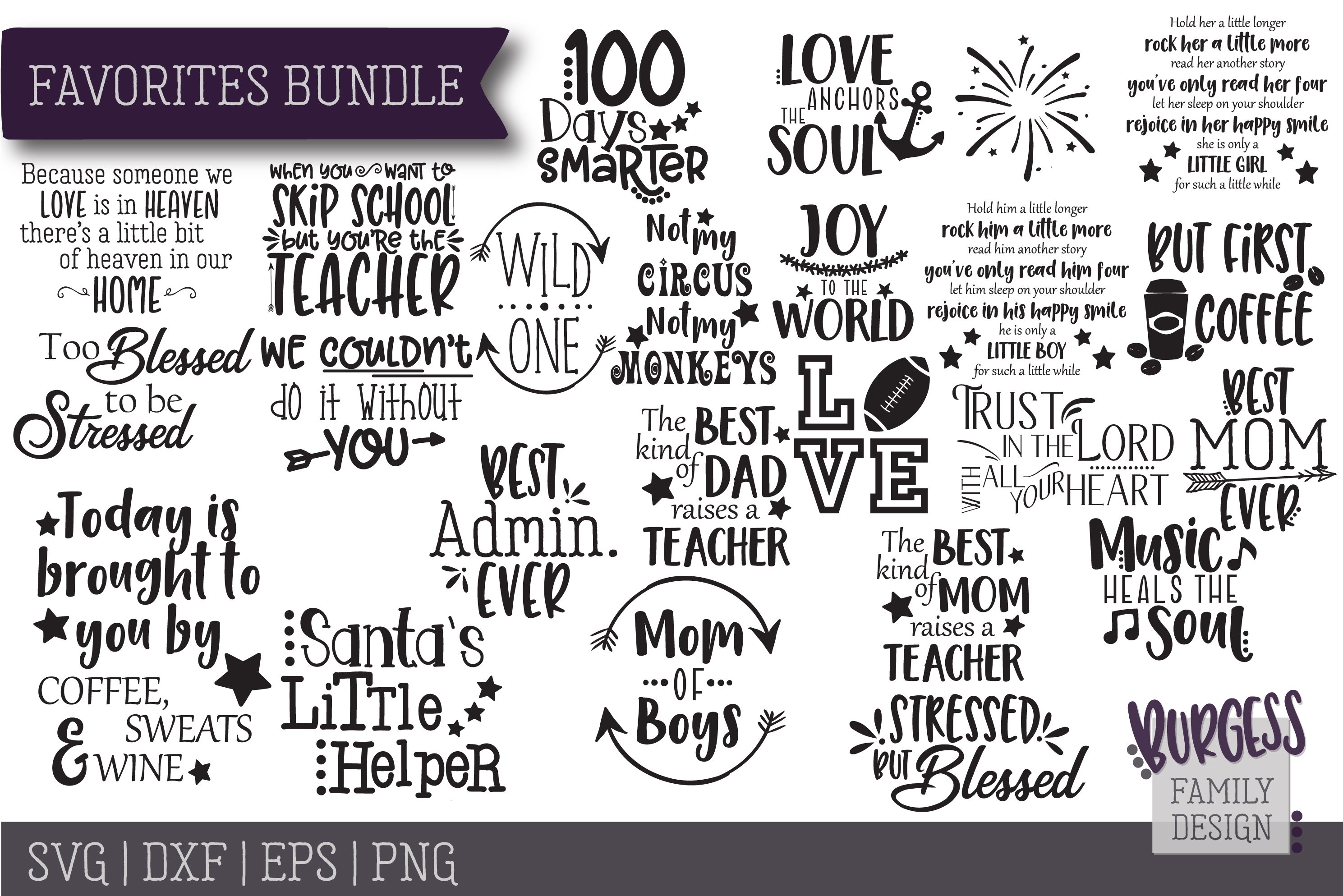 Download Favorites Bundle Svg Dxf Eps Png