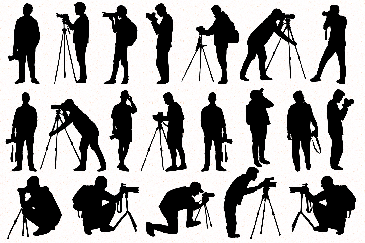 Photographer silhouettes