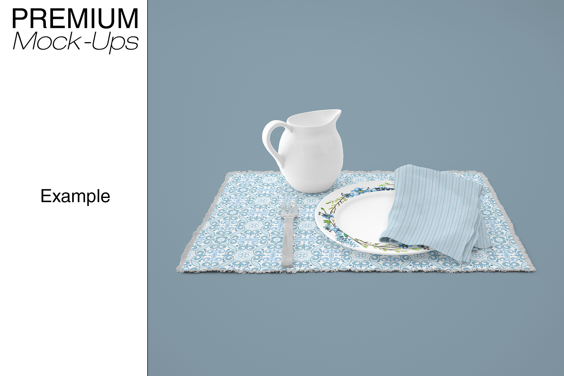 Placemat, Napkin &amp; Plate Set (101918) Mock Ups Design