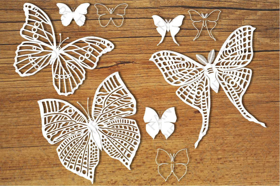 Download Butterflies set 2 SVG files for Silhouette and Cricut.
