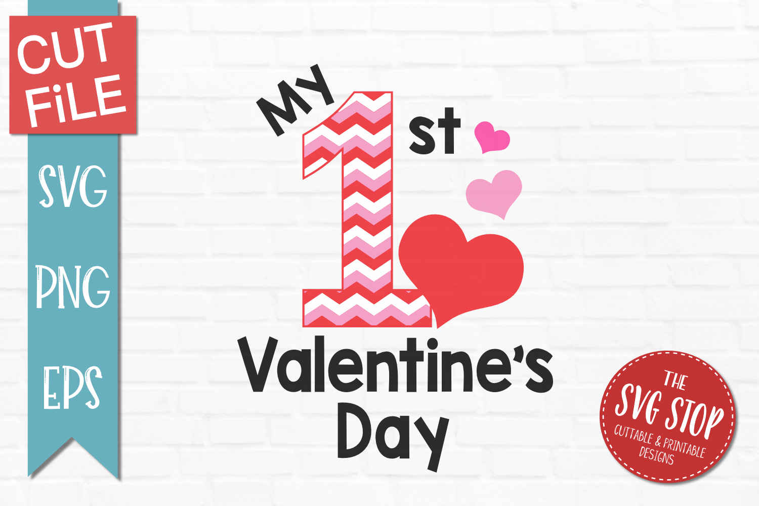 My First Valentine's Day-SVG, PNG, EPS (332858) | SVGs | Design Bundles