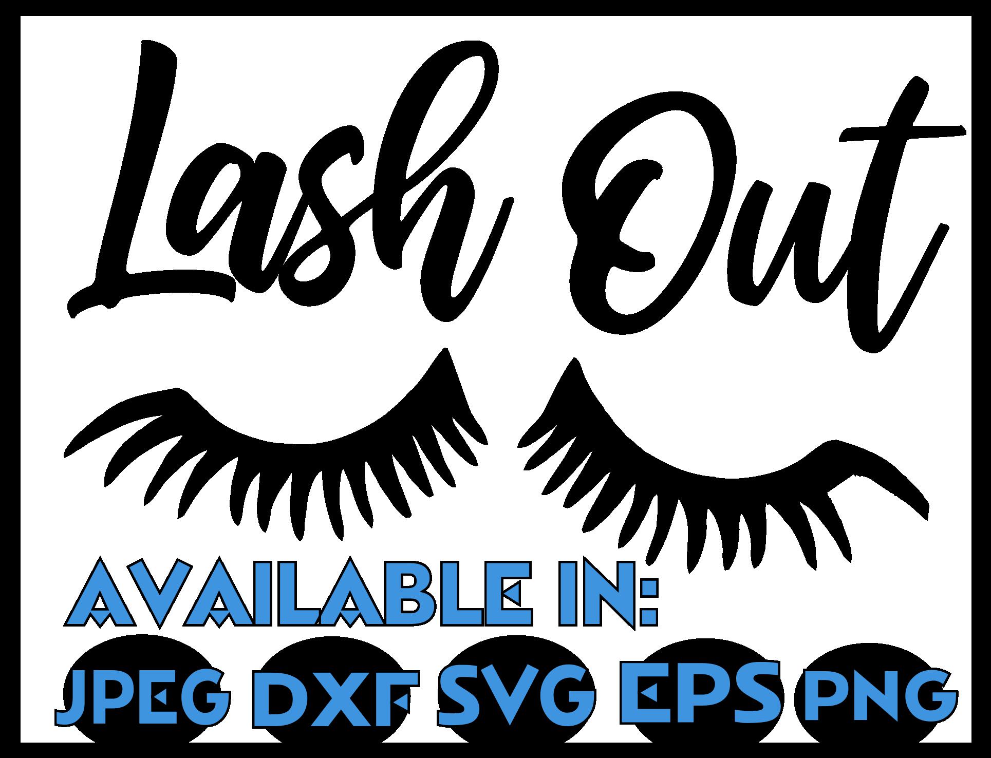 Download Lashes svg SVG DXF JPEG Silhouette Cameo Cricut makeup svg ...