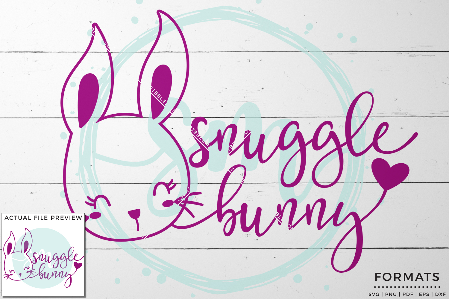 Download Snuggle Bunny Easter SVG