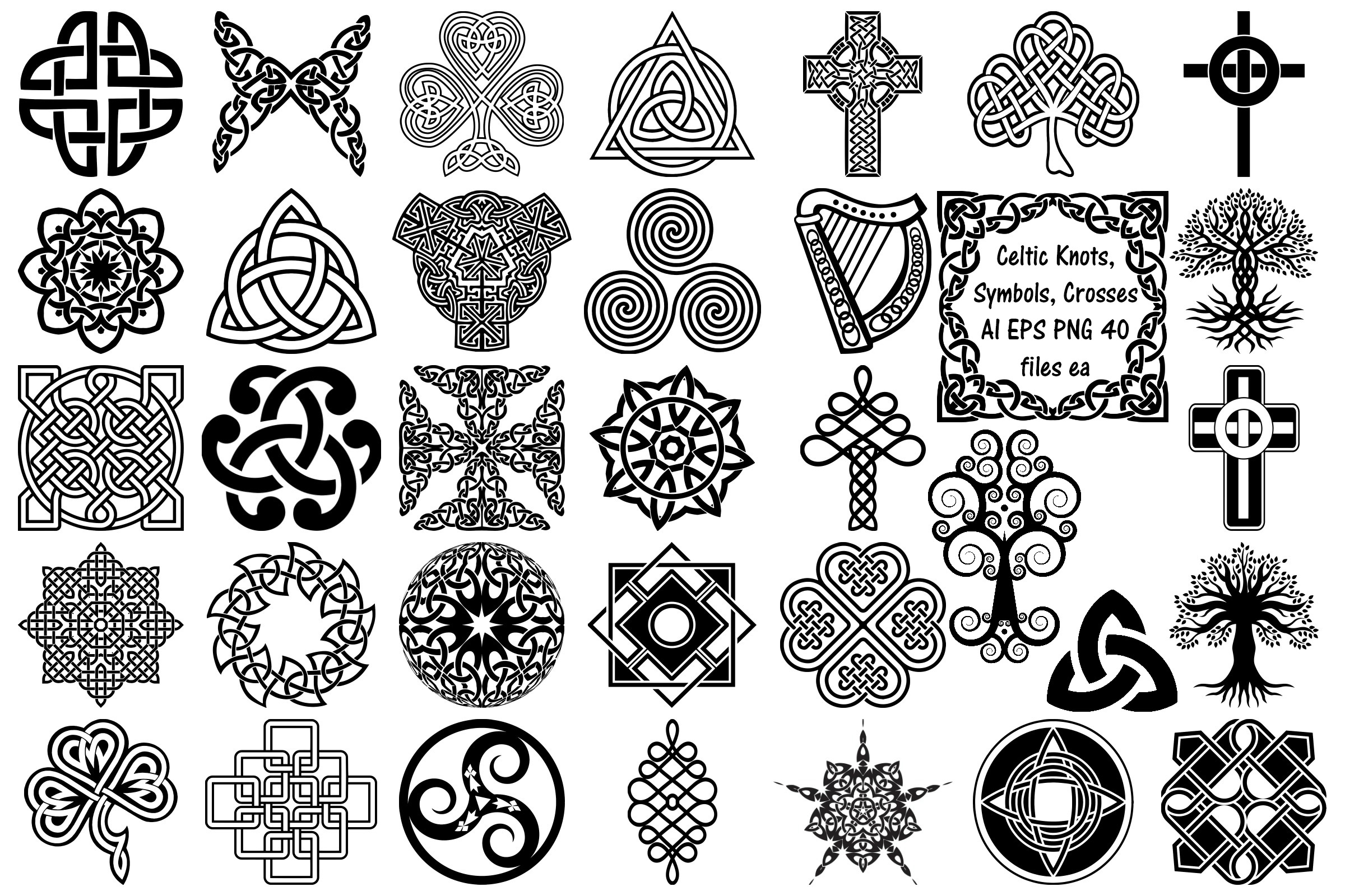 Celtic Symbols And Their Meanings Celtic Symbols, Knots & Crosses AI