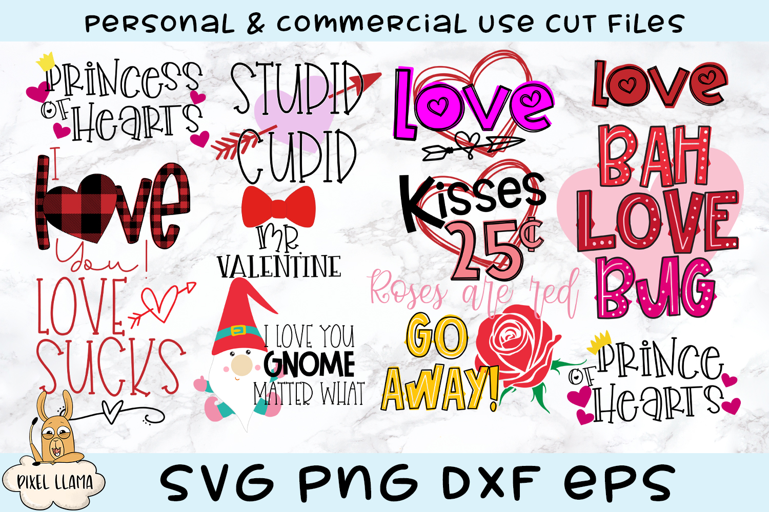 Download Voluminous Valentine Bundle Of 44 Svg Cut Files