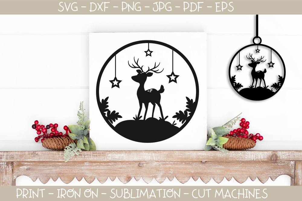 Free Free 172 Reindeer Ornaments Svg SVG PNG EPS DXF File
