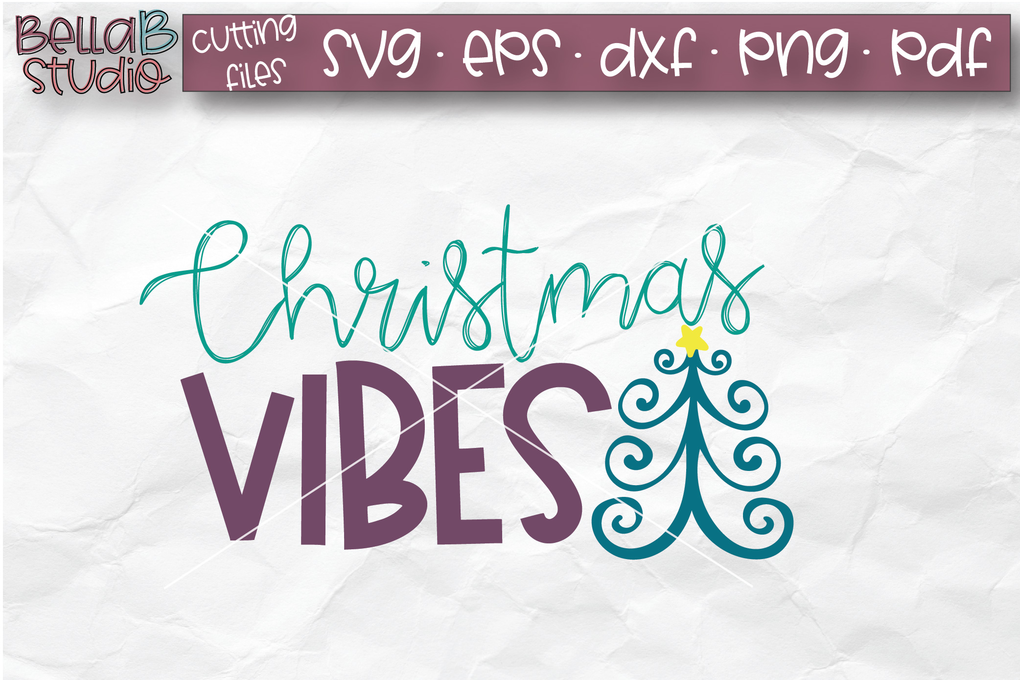 Download Christmas Vibes SVG, Christmas SVG, Whimsical Tree SVG