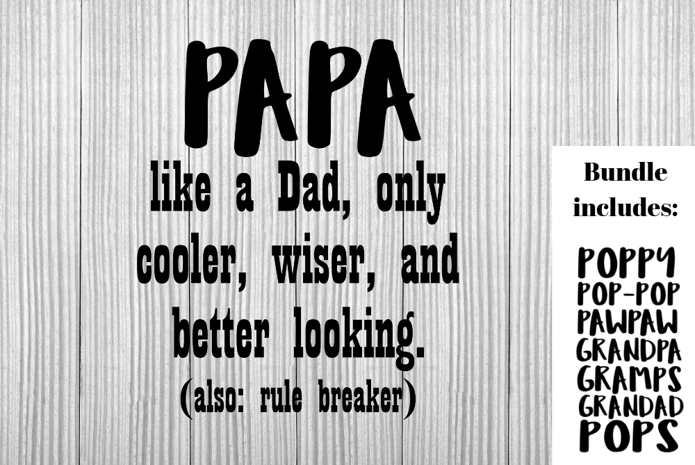 Download Grandpa svg bundle, Papa svg, funny grandpa shirt, grandad