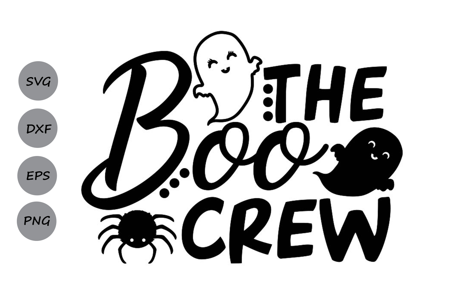The Boo Crew Svg, Halloween Svg, Spooky Svg, Ghost Svg. (301637) | SVGs