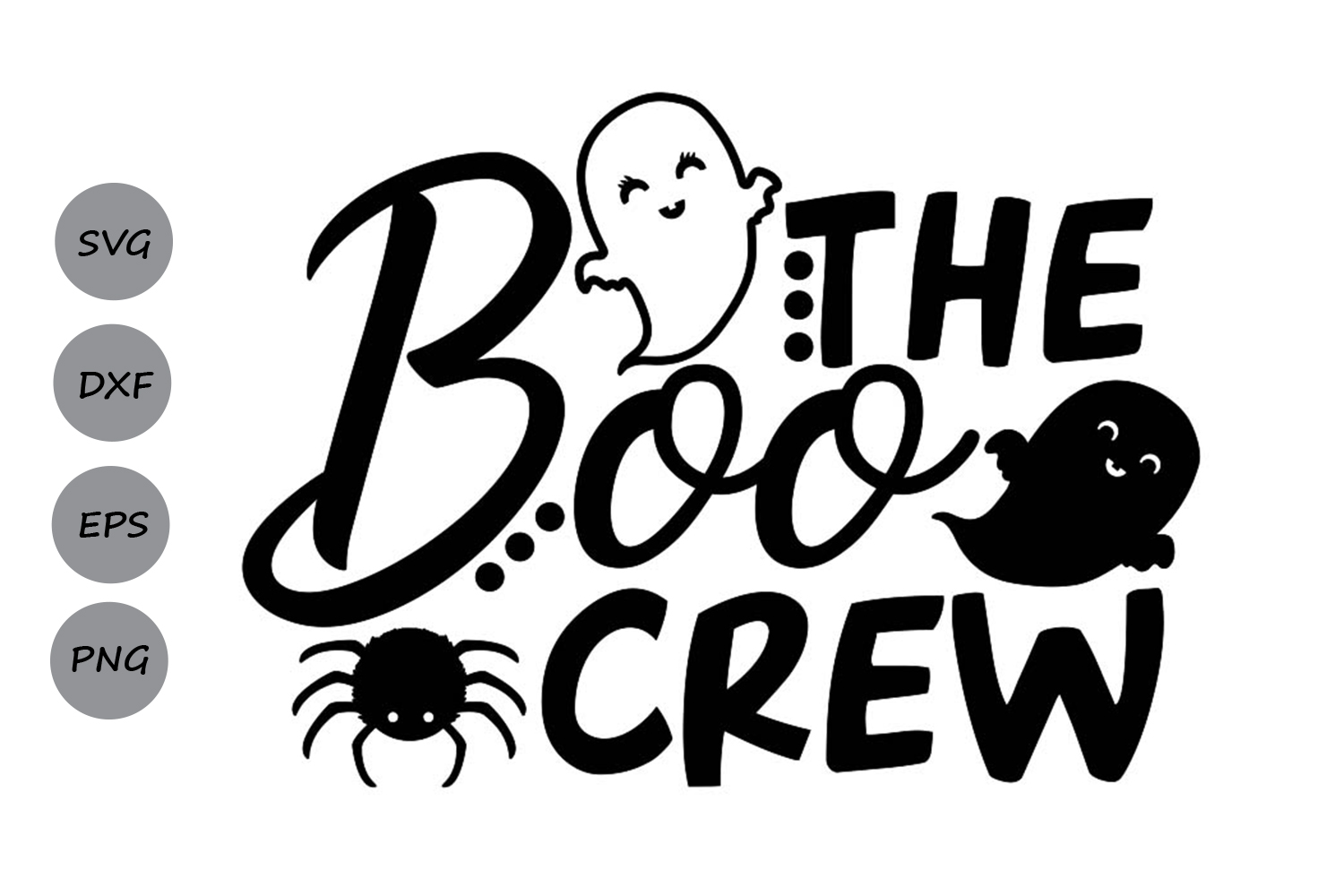 The Boo Crew Svg, Halloween Svg, Spooky Svg, Ghost Svg ...