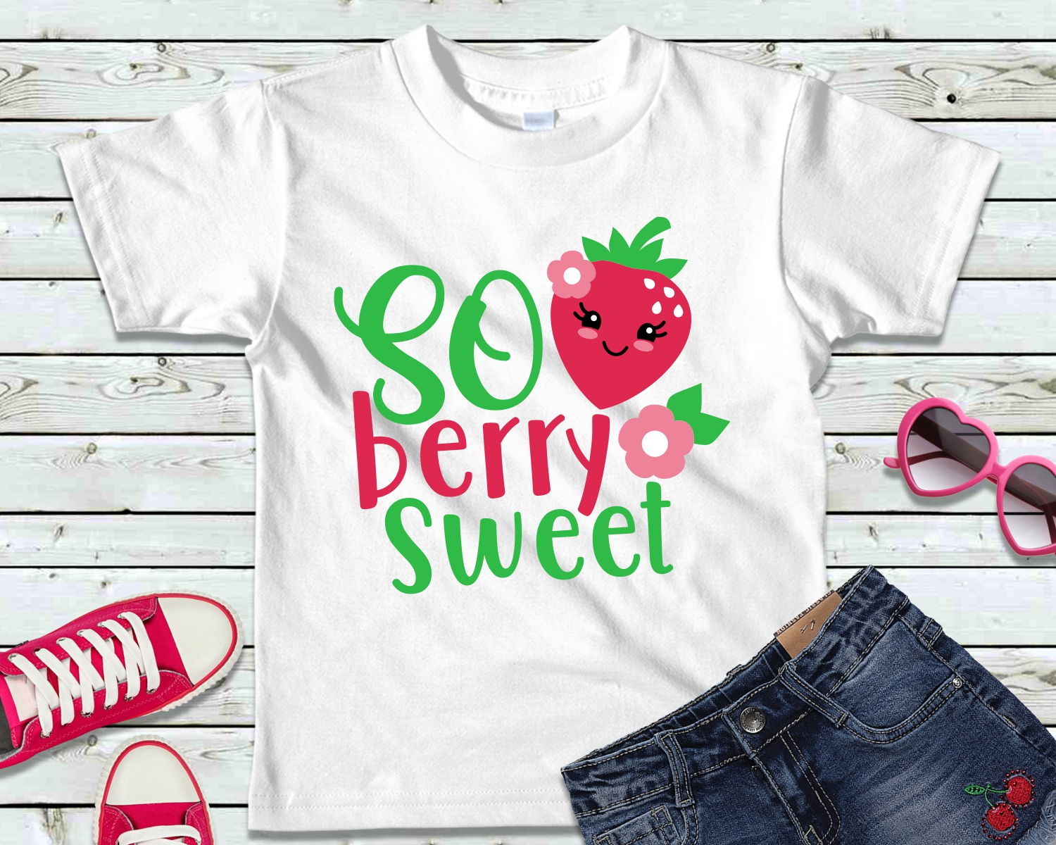 Download So berry sweet SVG, strawberry fruit cut file