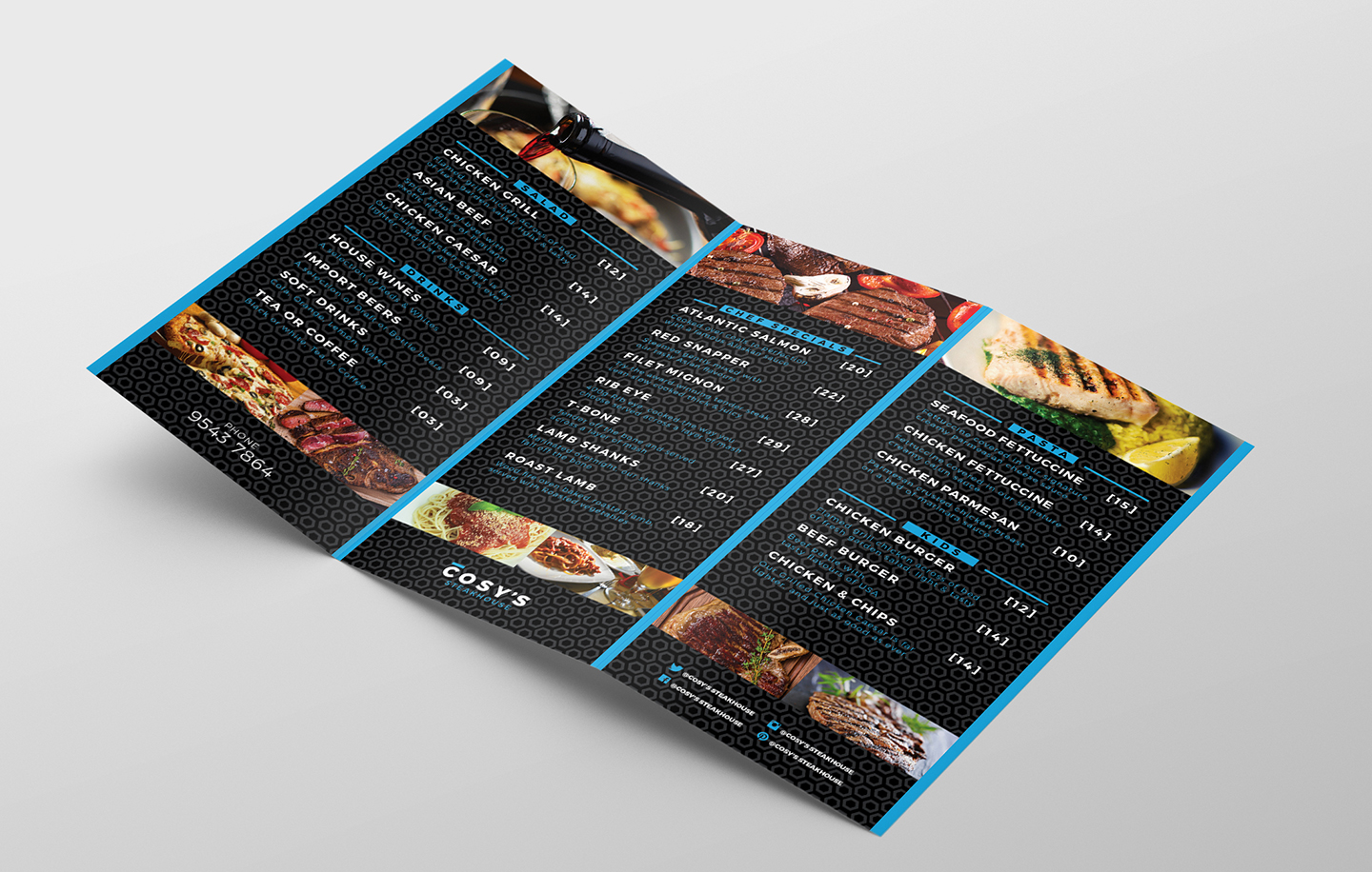 Trifold Restaurant Menu Template 260886 Brochures Design Bundles