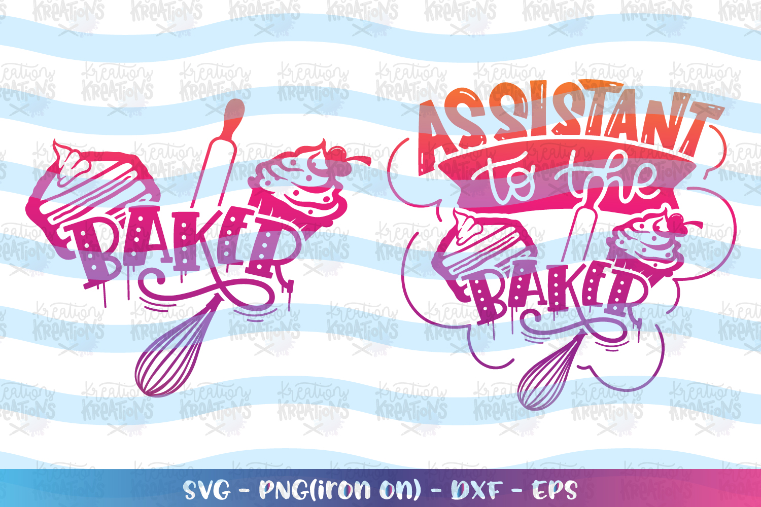 Baking svg Baker svg Assistant to the baker matching shirts