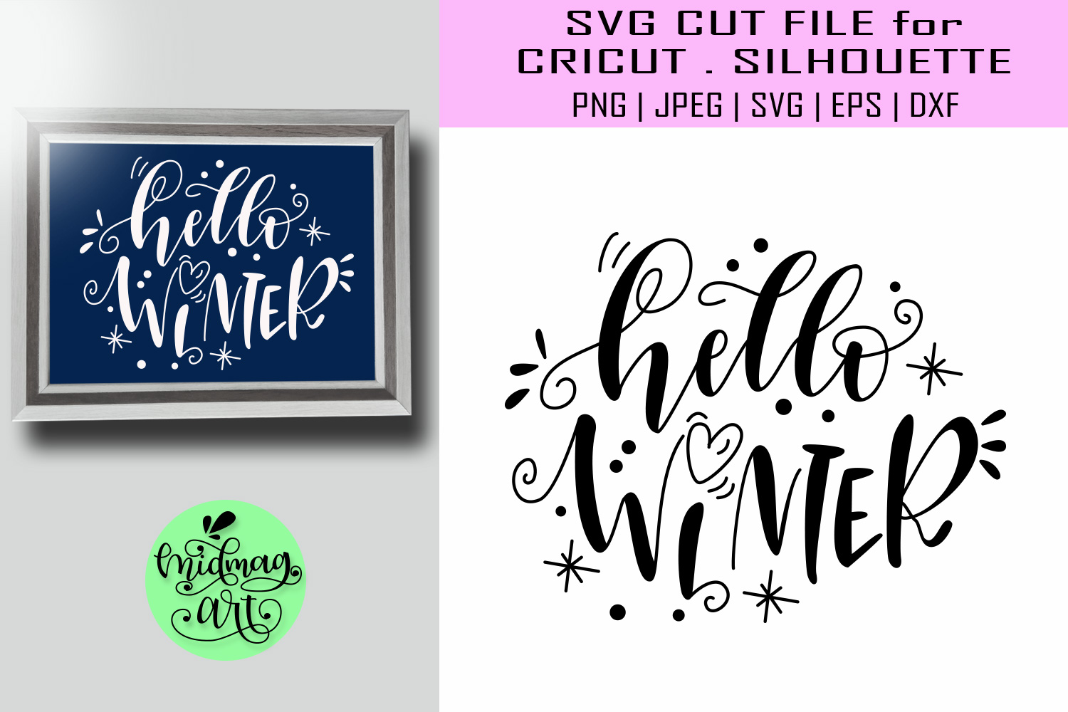 Download Hello winter svg, winter svg, christmas sign svg