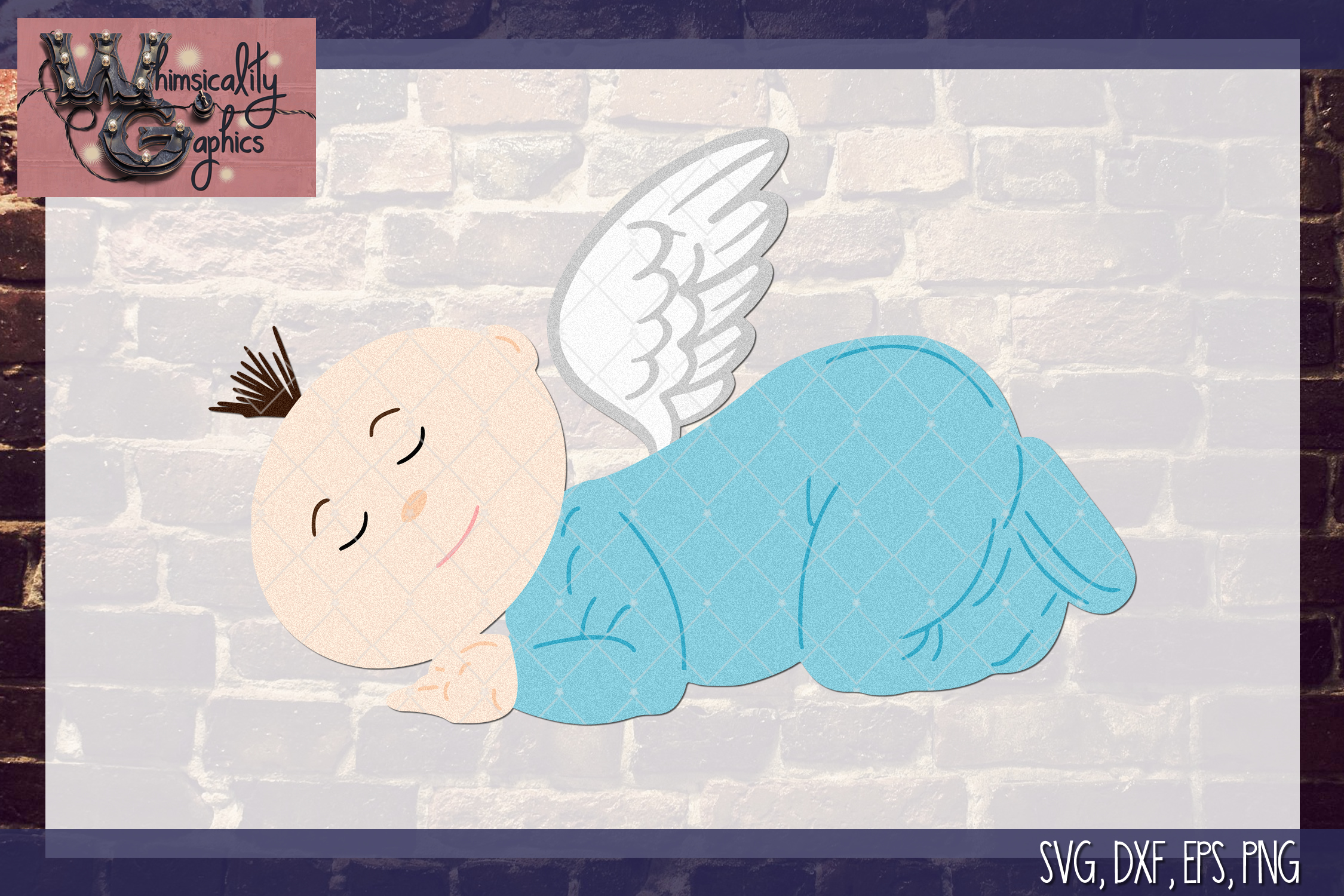 Download Baby Angel SVG, DXF, PNG, EPS Commercial & Personal Use ...