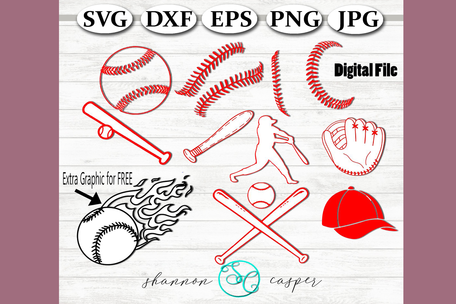 Download Baseball Softball SVG Bundle (306749) | SVGs | Design Bundles