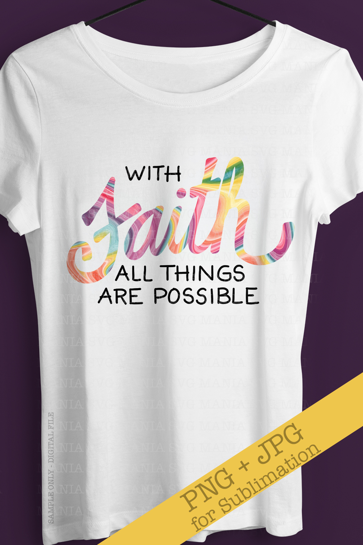 Download Sublimation Design Png Pastel Faith Saying For Sublimation 291531 Sublimation Design Bundles