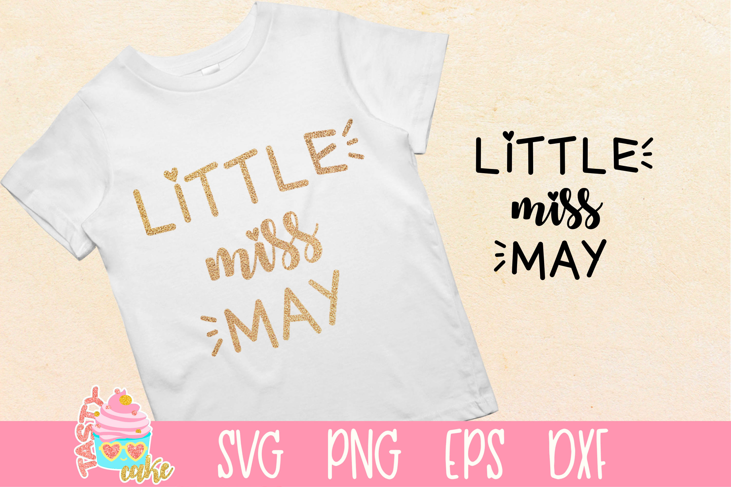 Little Miss May - Birthday Girl - Cute Girl SVG (307385 ...