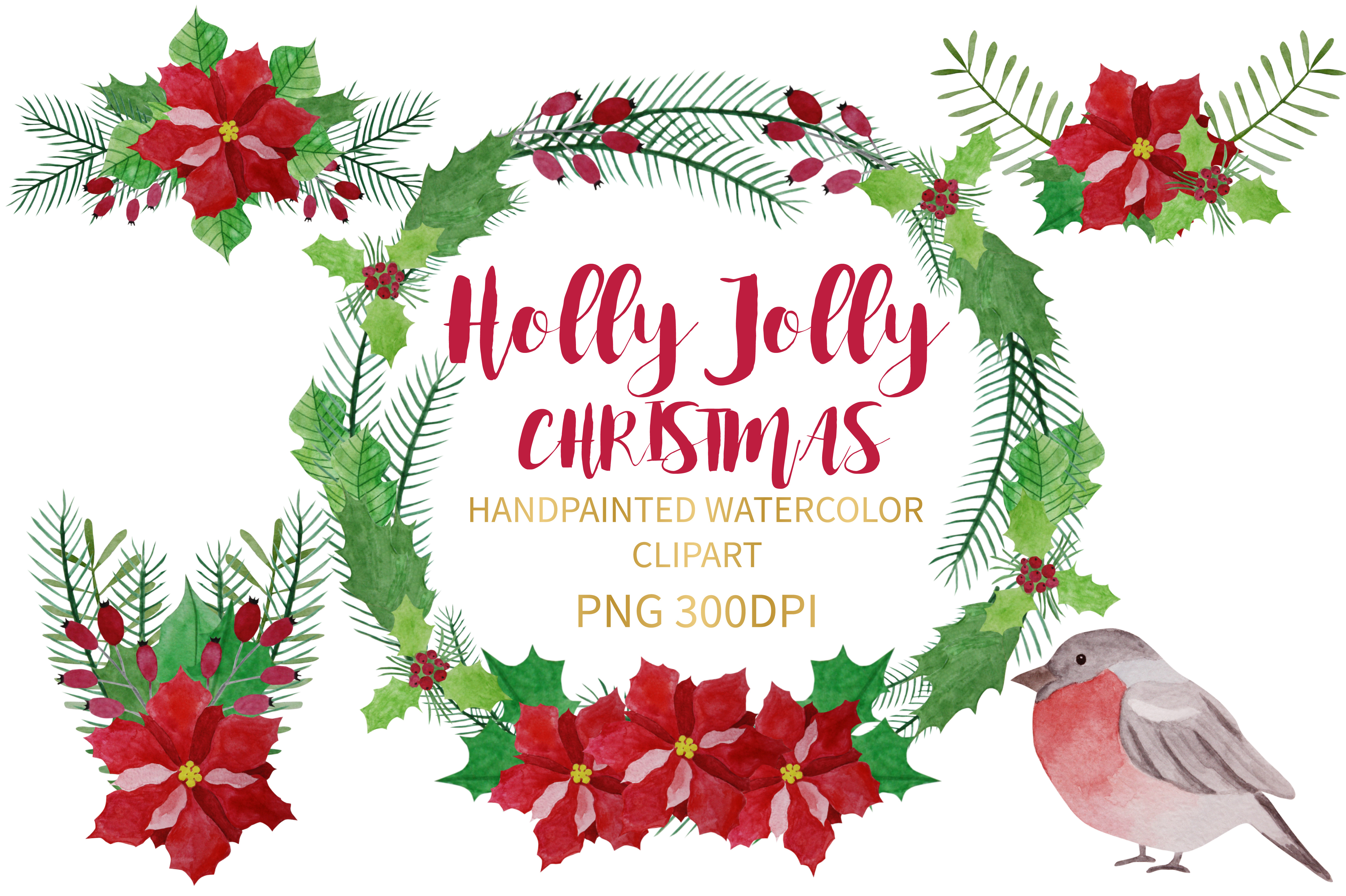 Christmas plan. Watercolor Christmas Clipart. Winter Watercolor Clipart. Christmas Design Watercolor. Watercolor Christmas Bundle.