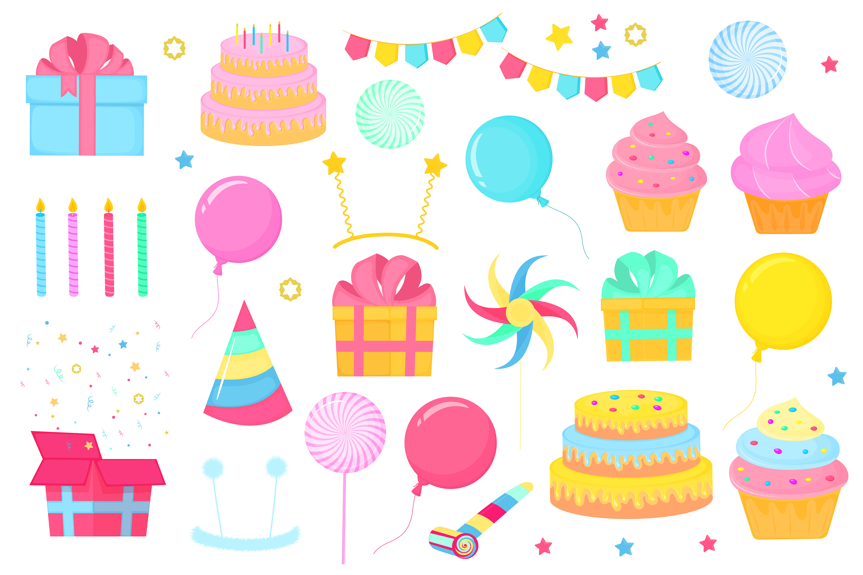 Birthday set. Birthday set. Happy birthday hand draw. Украшения для гавайской вечеринки своими руками. Торт of fishers.