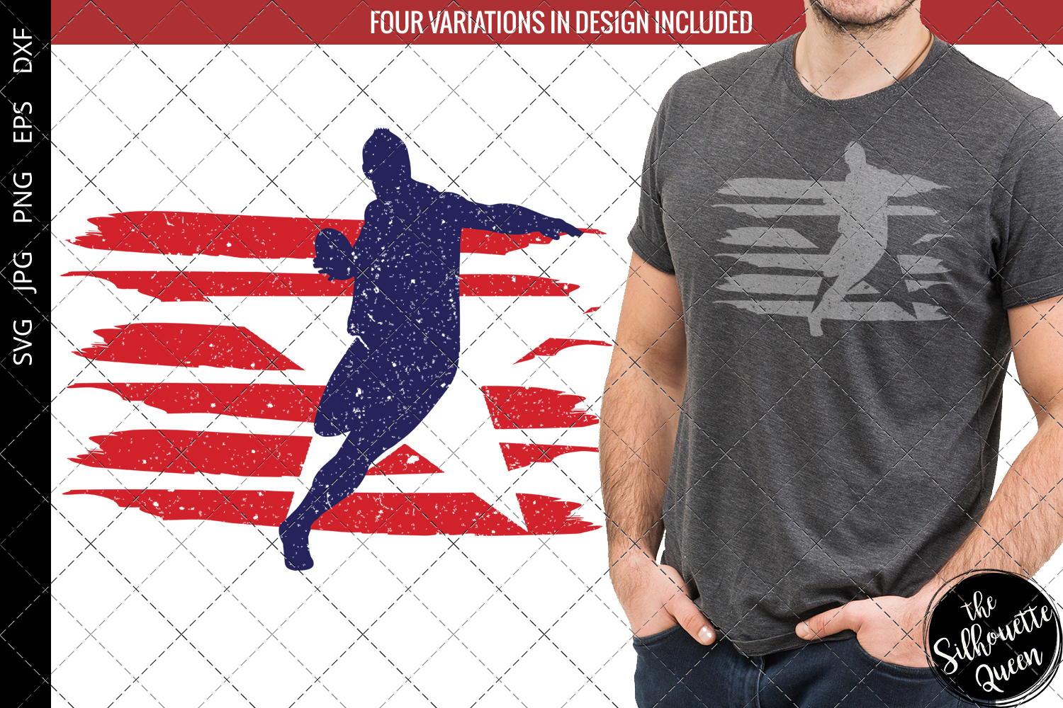 Discus Throw Men Track and Field flag svg