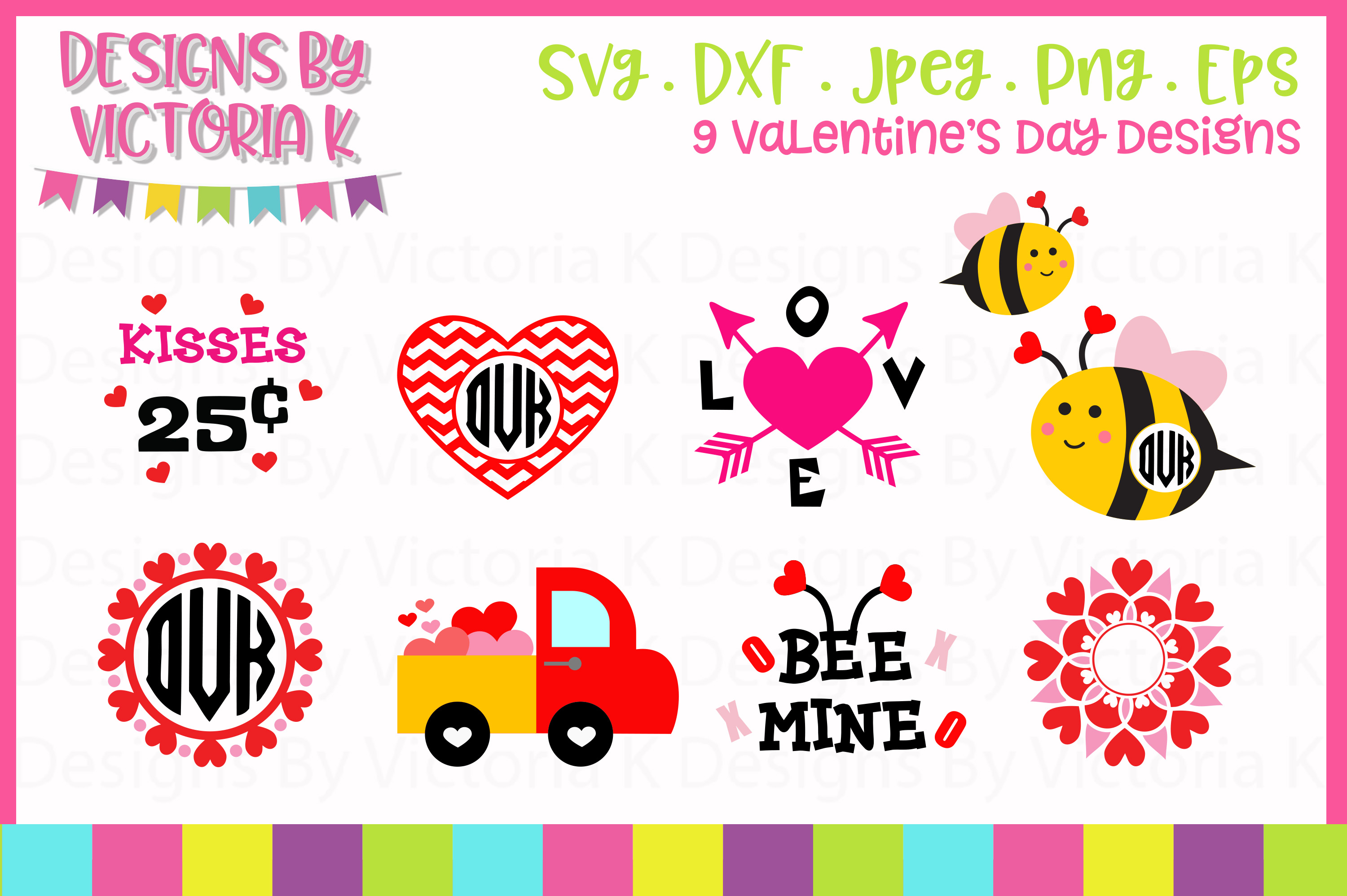 Download Valentine's Bundle SVG Cut Files