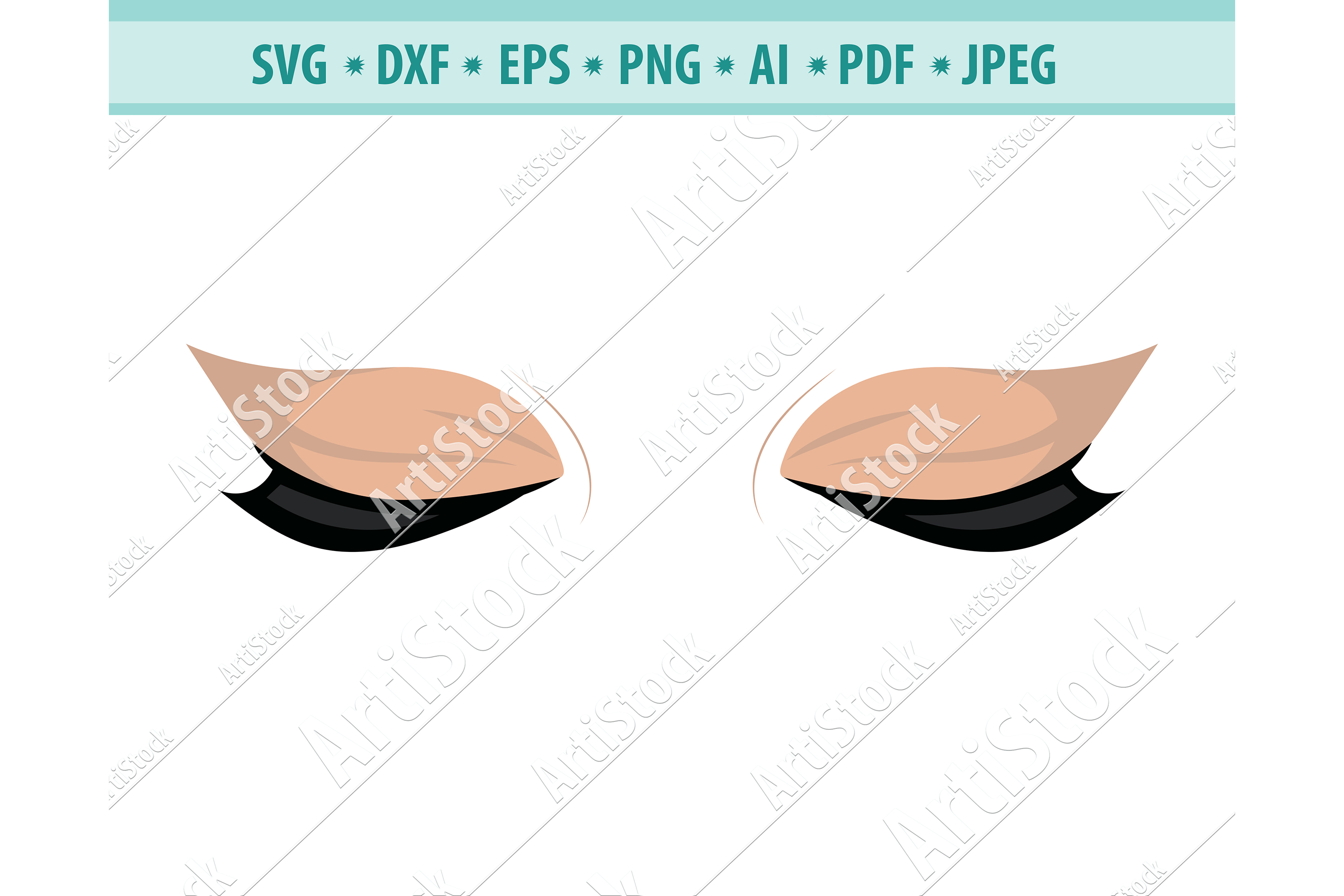 Eyelashes Svg Eyes Svg Beauty Svg Make Up Dxf Png Eps