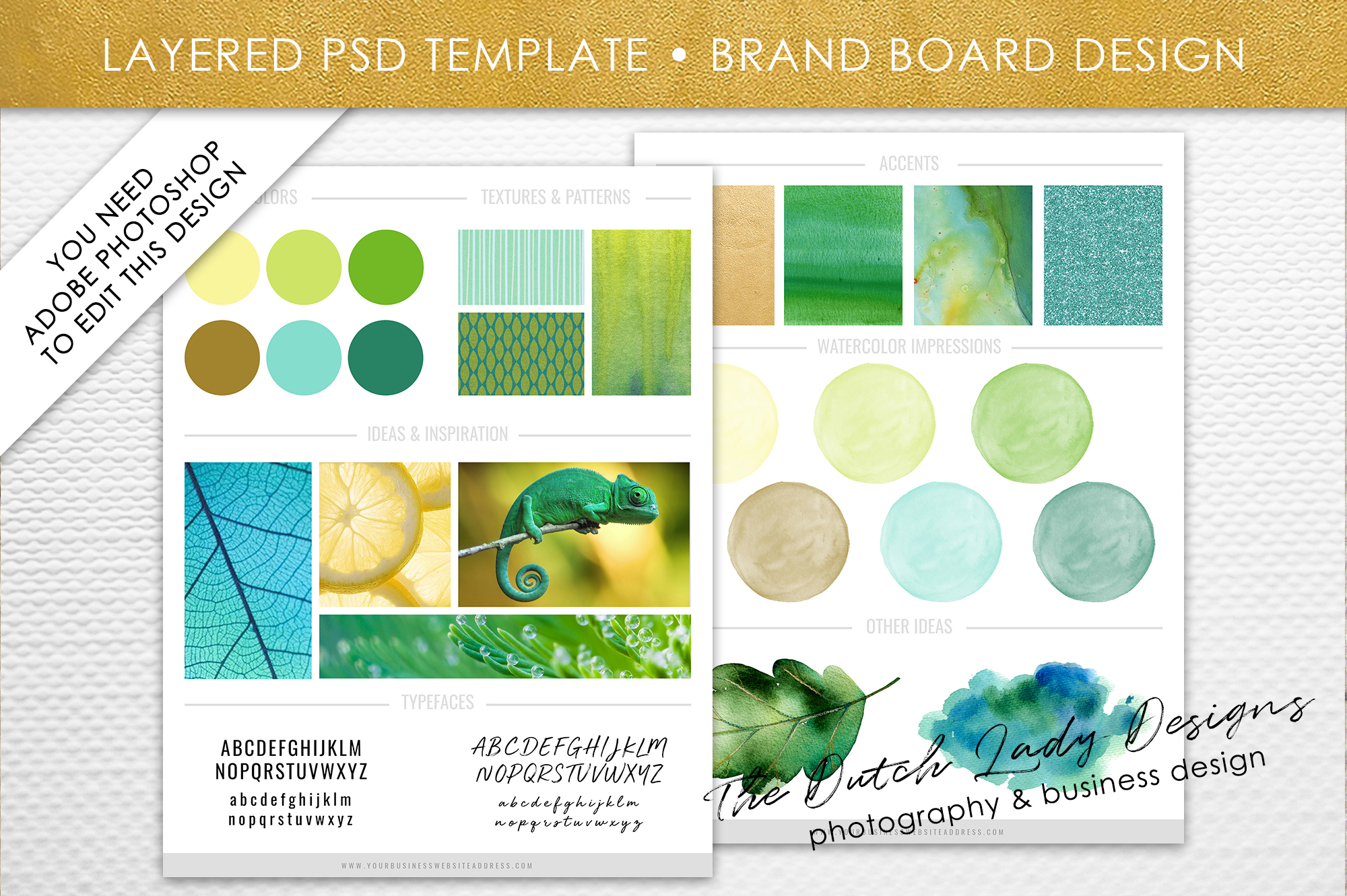 PSD Brand & Design Board Template - Design #2