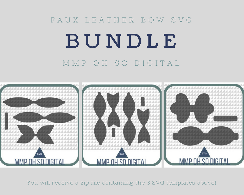 Download Faux Leather Bow SVG Bundle, Bow Template, Bow SVG, Template Bundle, SVG Bundle, Scalloped Bow ...