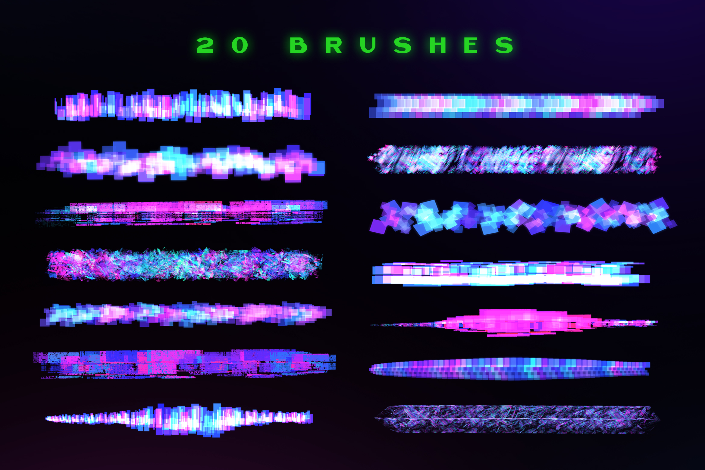 procreate glitch brushes free