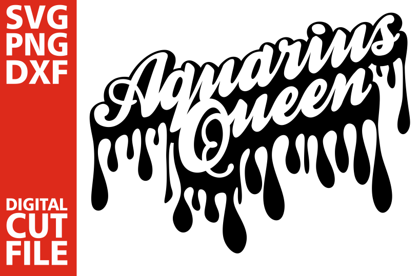 Download Aquarius Queen svg,Dripping words, Zodiac sign svg, Africa