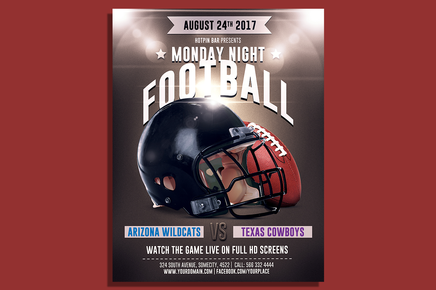 american-football-flyer-template