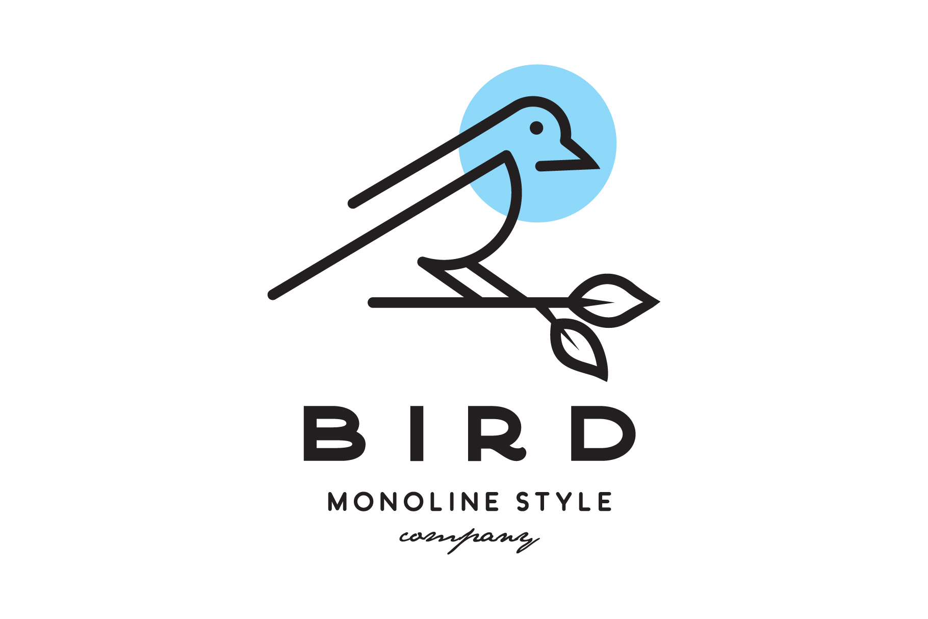 Monoline Bird Logo