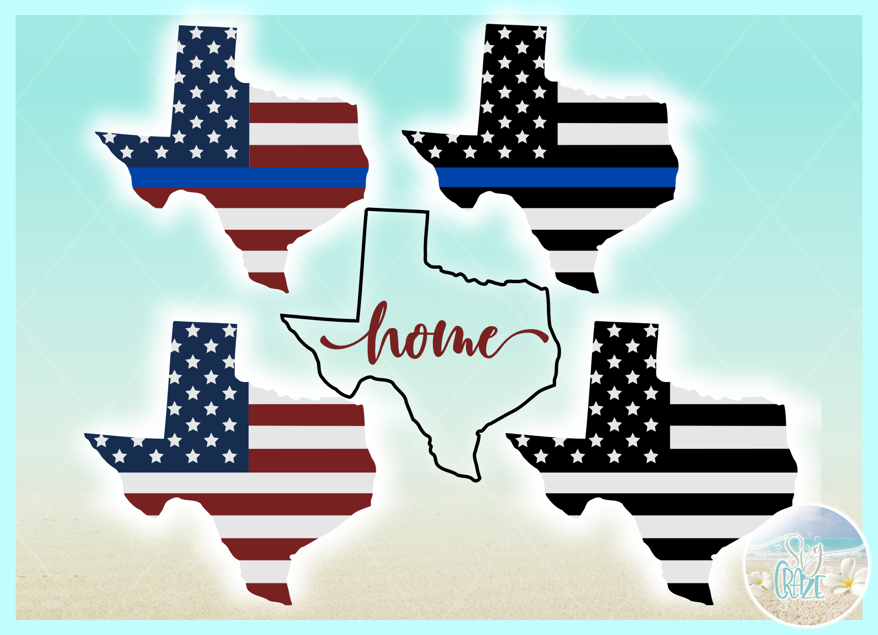 Download Texas USA American Police Flag Patriotic Back The Blue SVG