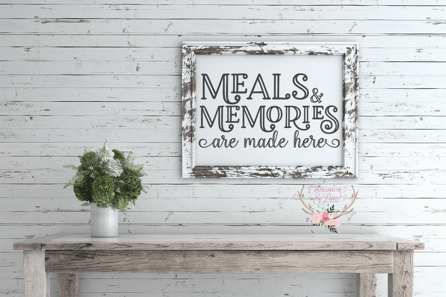 Meals and Memories are Made Here Wood Sign SVG (125170) Cut Files
