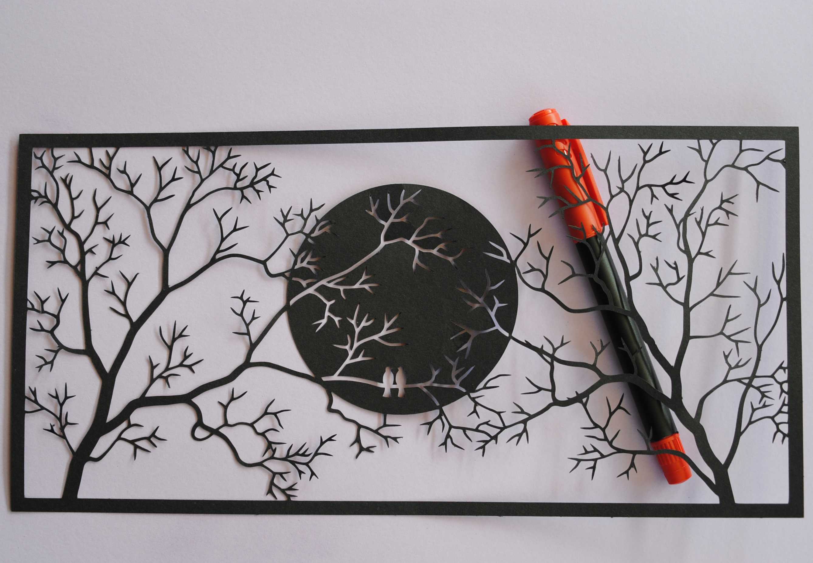 Download Moon and Trees SVG files for Silhouette Cameo and Cricut.