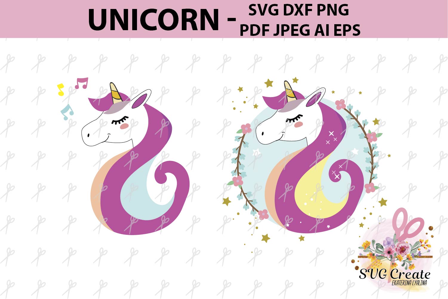 Download Unicorn clipart, Unicorn svg, Unicorn vector, cut file, pdf