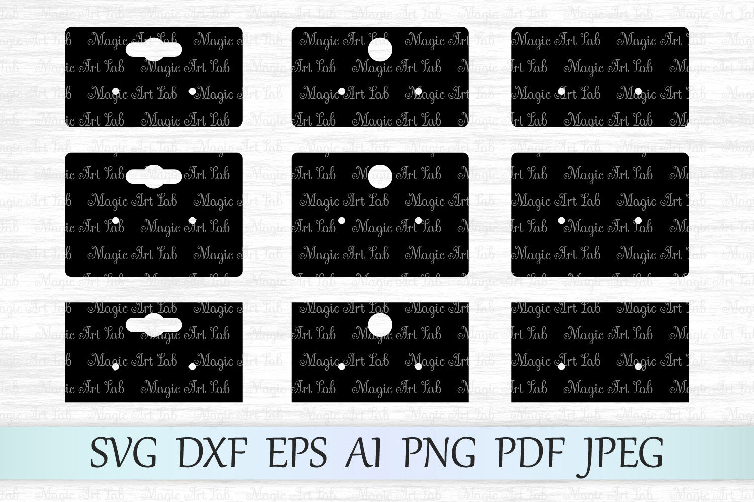 Earring cards SVG, Earring display cards SVG template, DIY (110901