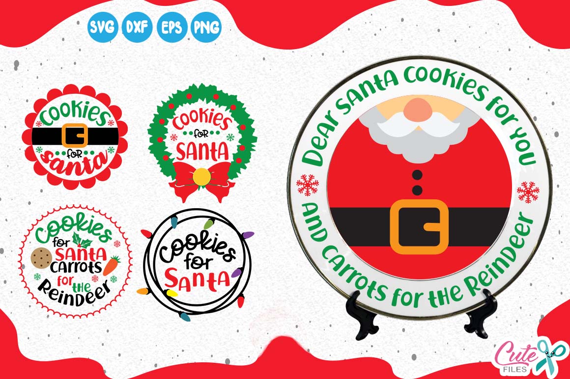 Download Cookies for santa mini bundle, Christmas Eve svg, holiday