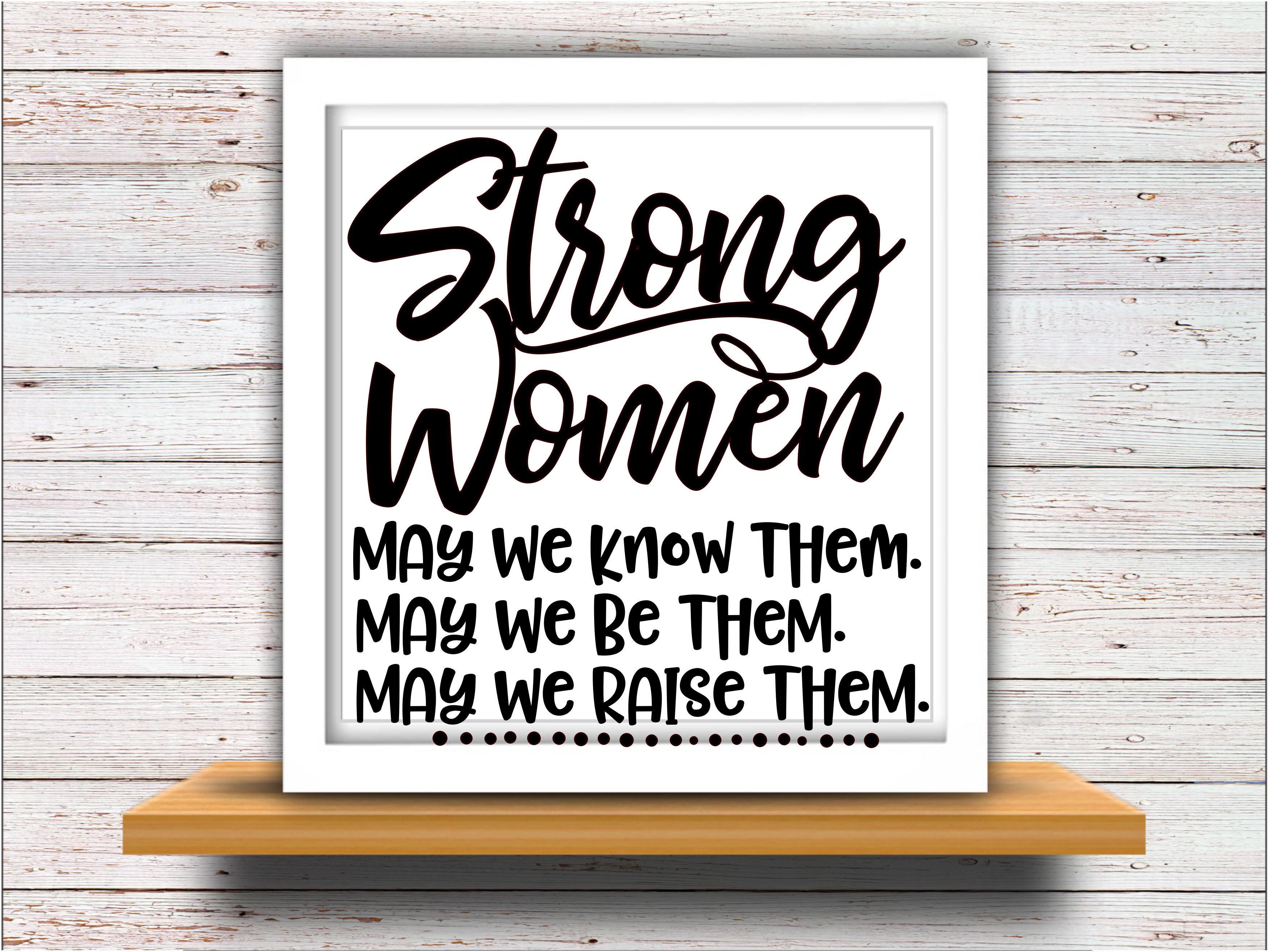 Strong Woman Silhouette SVG