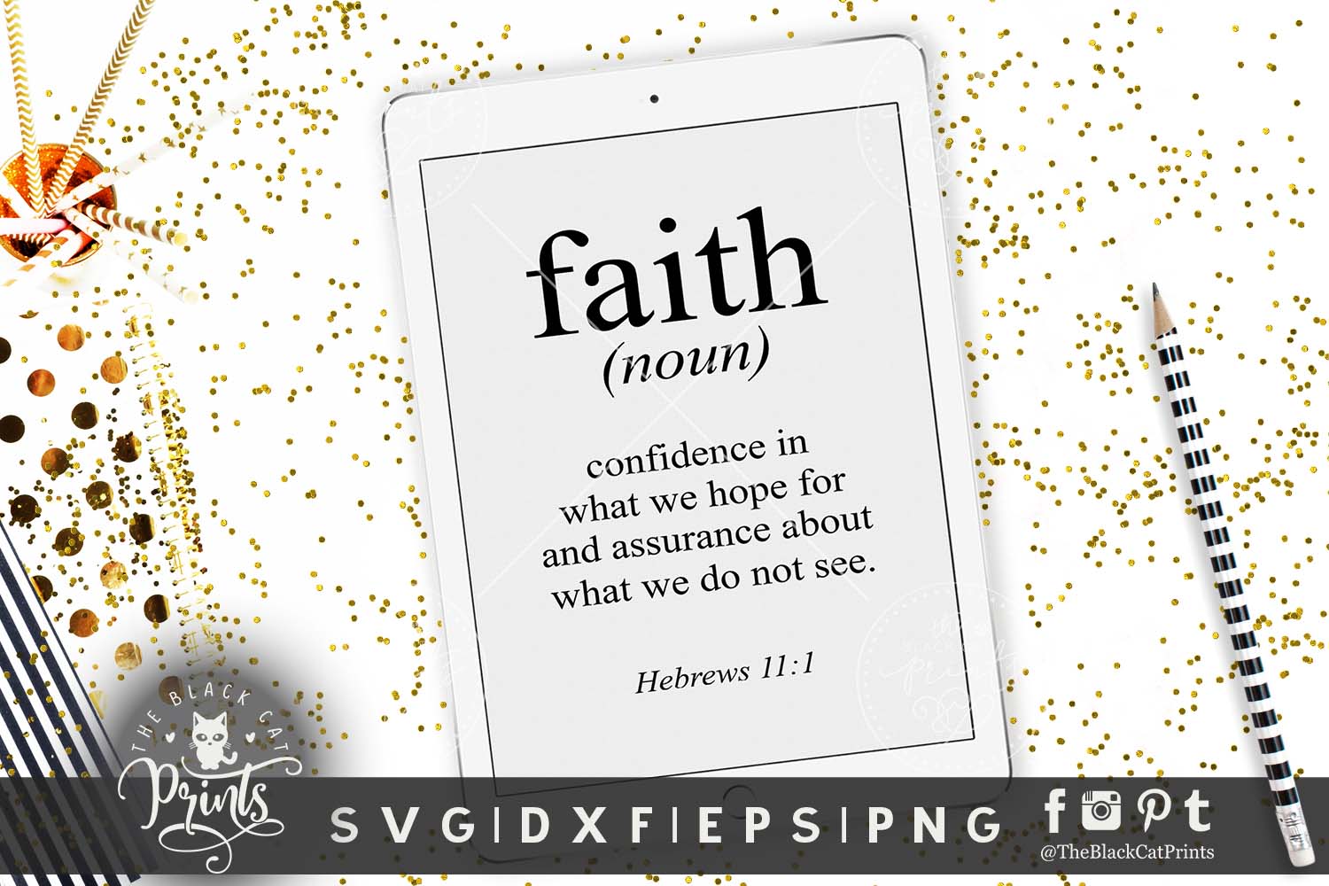 Bible Verse Faith Definition SVG PNG EPS DXF Hebrews 11 1