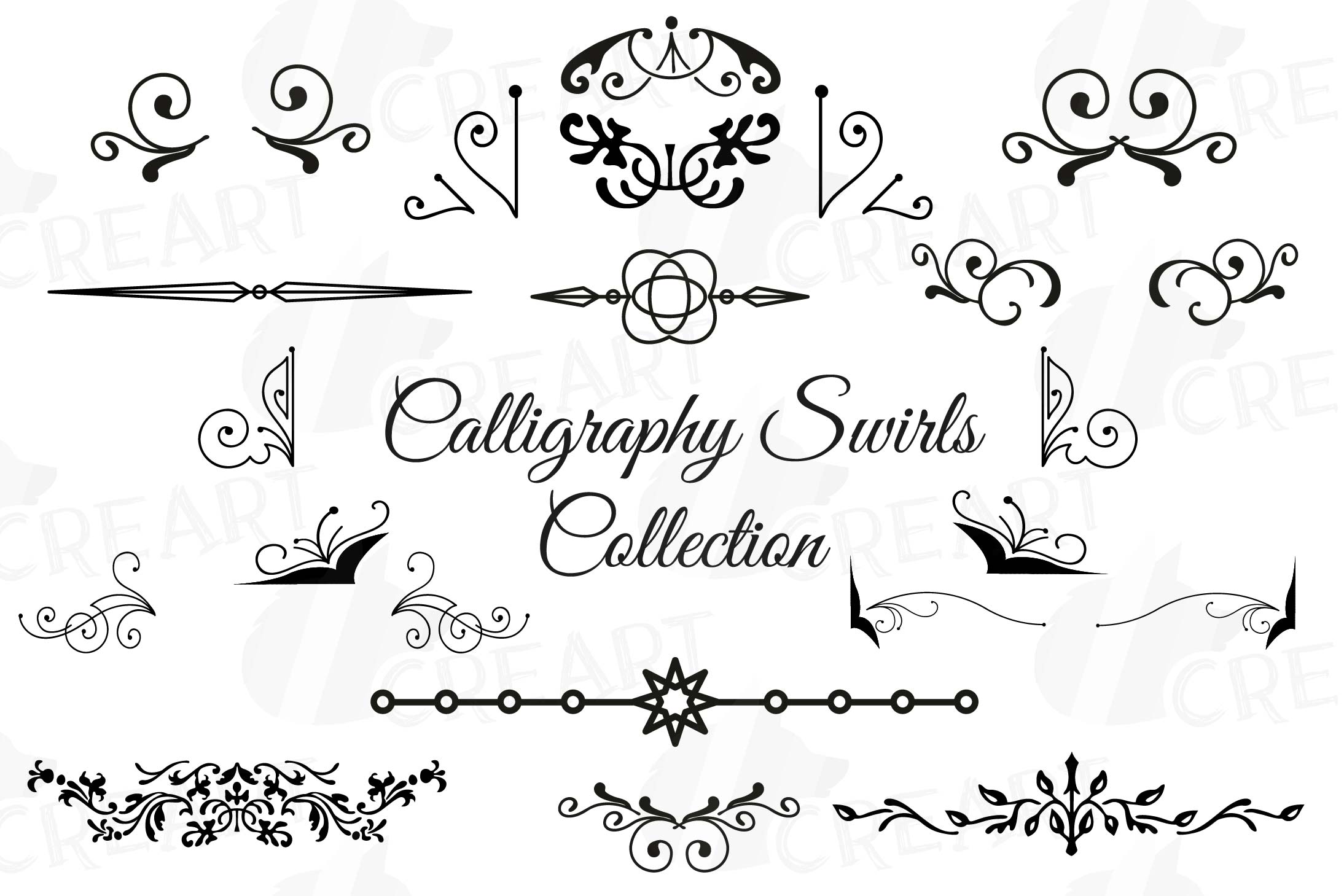 Calligraphy Designs Clip Art