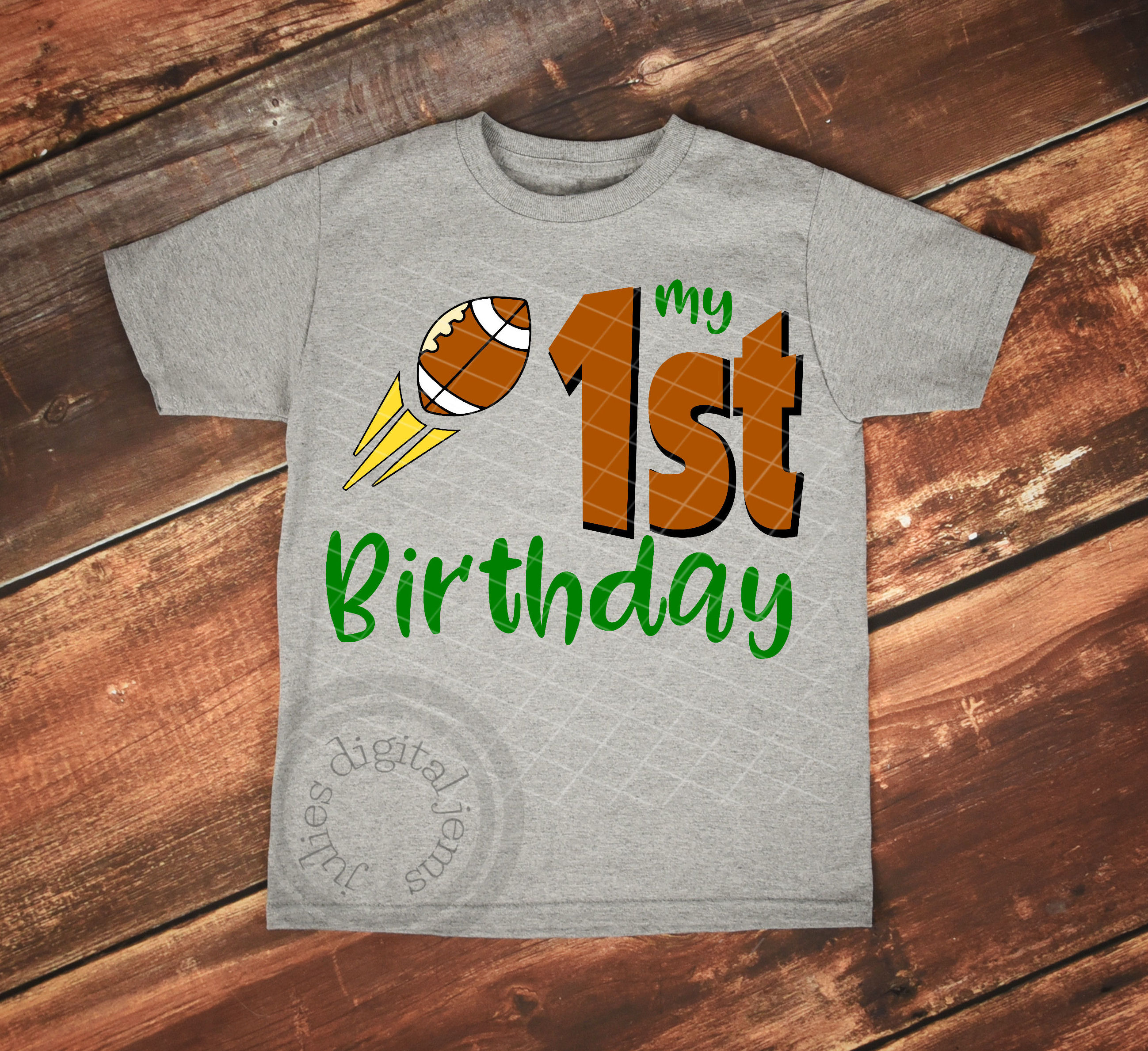 Download My 1st Birthday SVG, Football birthday shirt svg (196984 ...