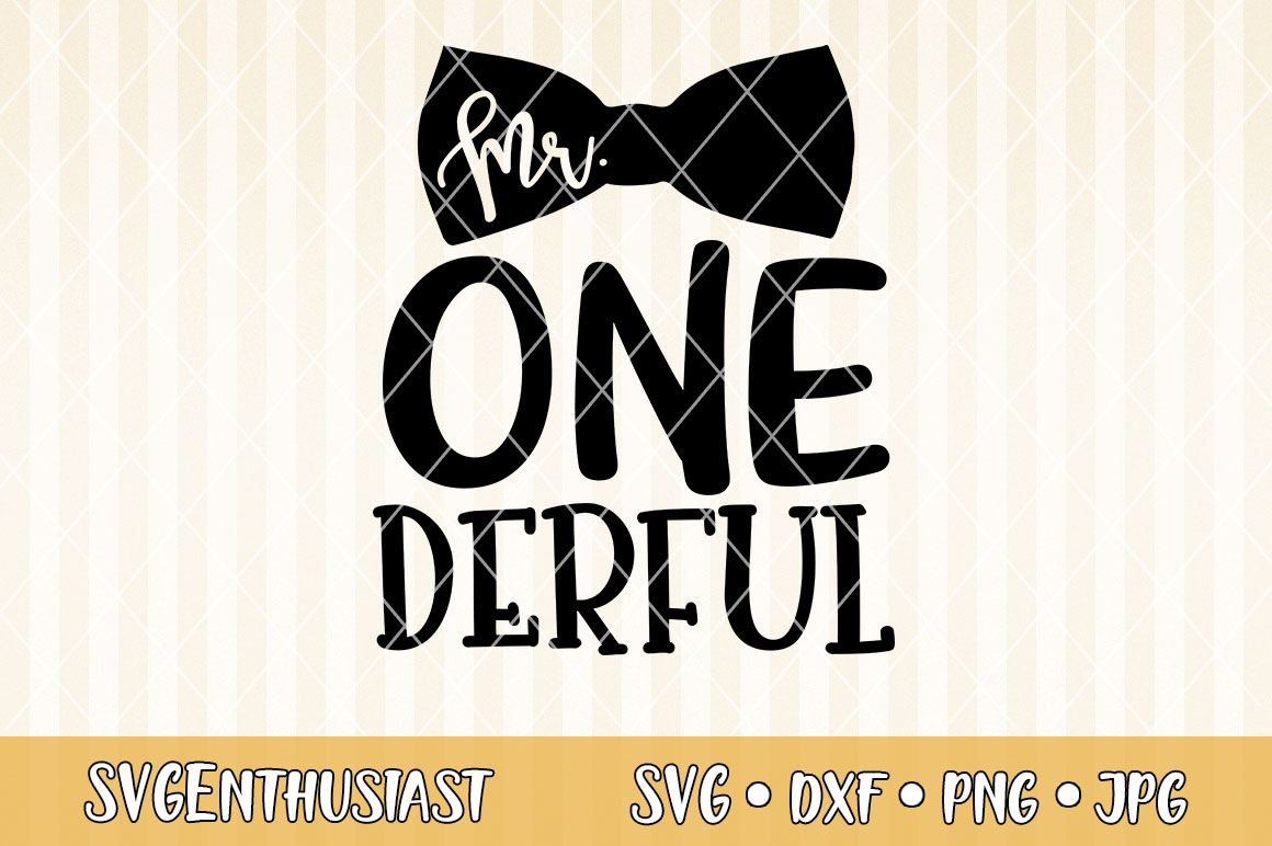 Download Mr One derful SVG cut file (296095) | SVGs | Design Bundles