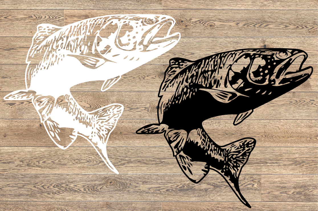 Download Trout Fish SVG Fishing Logo Fish Fresh Water Hunting 1228S ...