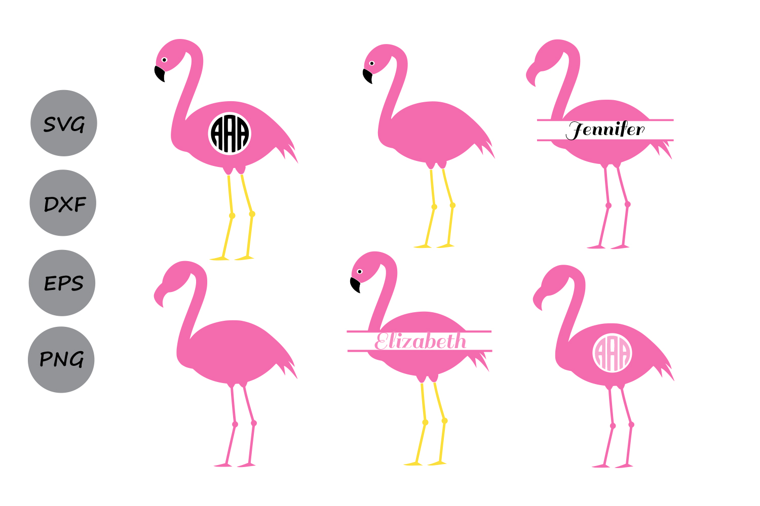flamingo svg drinkign