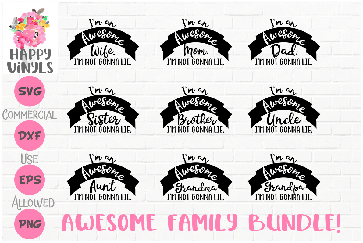 Download Family Bundle SVG Cute SVG Mom Dad Wife Siser Brother SVG ...
